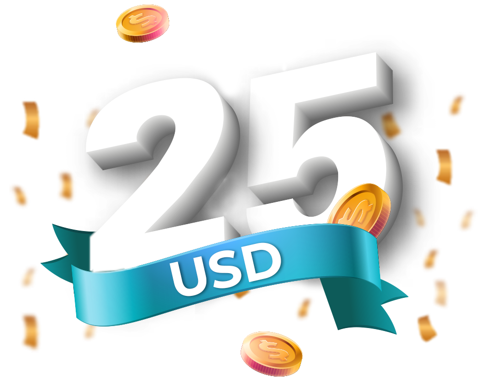 25 USD Bonus banner