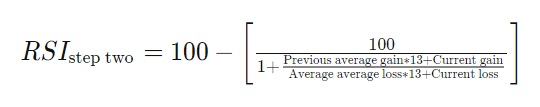 Formula for RSI