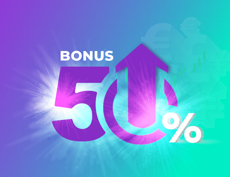 The 50% Bonus Is Back To Boost Your Trading With up to 5000 USD in Trading Credit 
